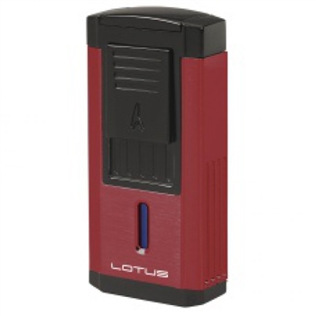 Lotus Lighter - Duke L60 Triple Flame w/ Cutter Red & Black