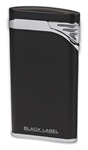 Black Label Stiletto Lighter Matte Black/Chrome Velour - LBL130000