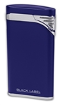 Black Label Stiletto Metallic Blue/Chrome Velour - LBL130030