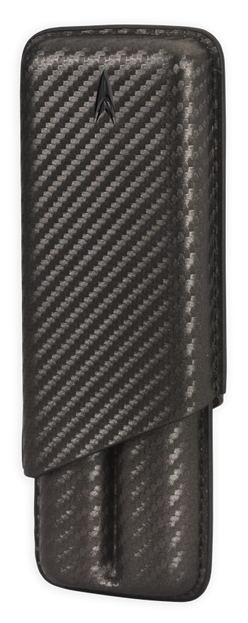 Lotus 2-Stick Carbon Fiber Wrap Cigar Case - LCC62