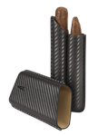 Lotus 2-Stick Carbon Fiber Wrap Cigar Case - LCC70
