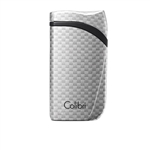 Colibri Lighter - Falcon Angled Flame Silver Carbon Fiber