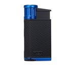 Colibri Lighter - Evo Angled Single Jet Black & Blue - LI520C3