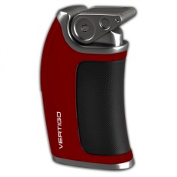 Vertigo Lighter - Curve Single Torch Red - VERTCURVERED