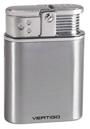 Vertigo Stealth Triple Flame Table Lighter Brsh Chrome - VSTEALTHBCRM