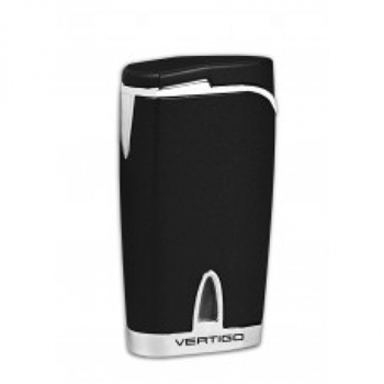 Vertigo Twister Black Quad Torch Lighter - VTQBLK