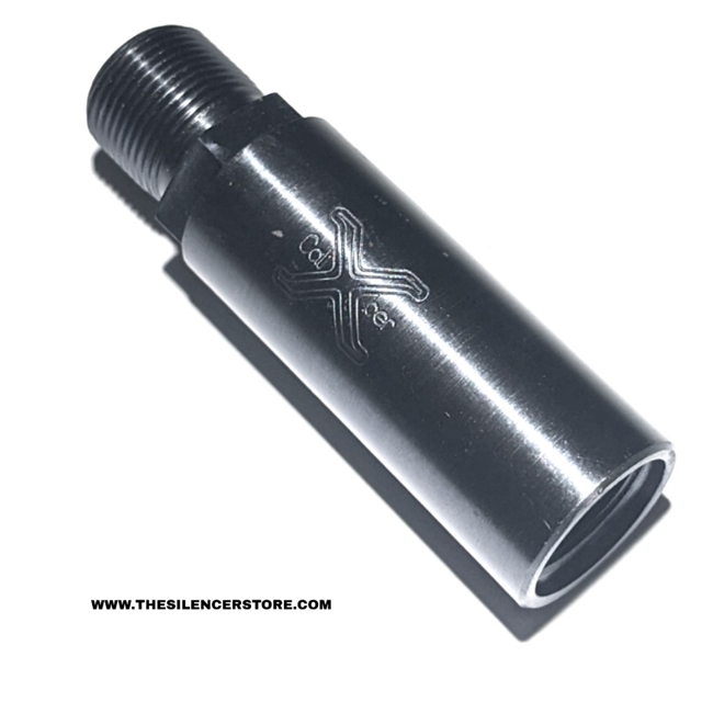 2 Inch Barrel Extender Adapter: 5/8-24 to 5/8-24