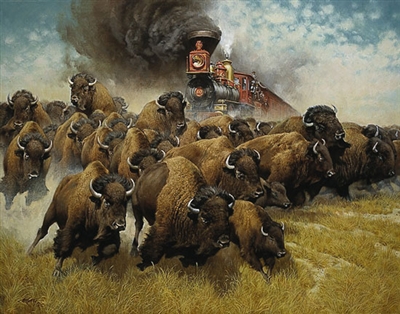 The Coming of the Iron Horse by Frank McCarthy