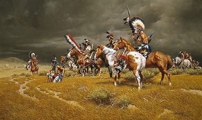 Watching the Wagons by Frank McCarthy