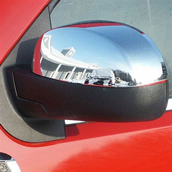 GMC Sierra Chrome Mirror Covers (Top Half), 2pc  2007, 2008, 2009, 2010, 2011, 2012, 2013
