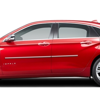 Chevrolet Impala Chrome Body Side Moldings, 2014, 2015, 2016, 2017, 2018, 2019, 2020