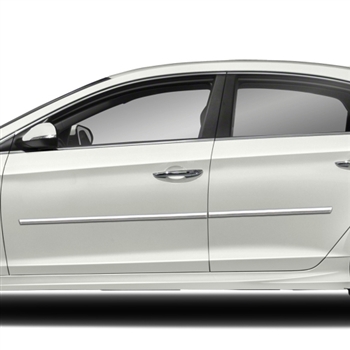 Hyundai Sonata Chrome Body Side Moldings, 2011, 2012, 2013, 2014, 2015, 2016, 2017, 2018, 2019