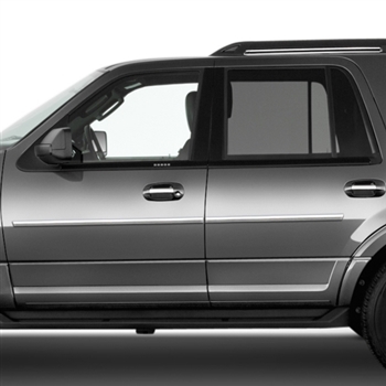 Ford Expedition Chrome Body Side Moldings, 2011, 2012, 2013, 2014, 2015, 2016, 2017