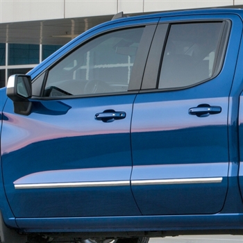 Chevrolet Silverado Chrome Body Side Moldings, 2019, 2020, 2021, 2022, 2023, 2024