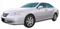 Lexus ES350 Painted Body Side Moldings with chrome inserts, 2007, 2008, 2009, 2010, 2011, 2012