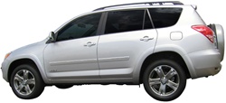 Toyota Rav4 Painted Body Side Molding with Chrome Inserts, 2006, 2007, 2008, 2009, 2010, 2011, 2012