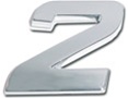 Premium 3D Chrome Individual Letters & Numbers - Number 2
