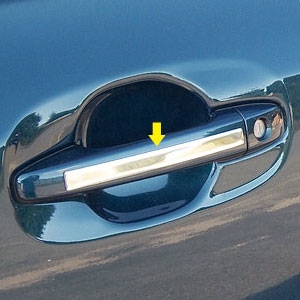 Toyota Sienna Chrome Door Handle Accent Trim, 2011, 2012, 2013, 2014, 2015, 2016, 2017, 2018, 2019, 2020