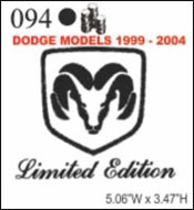 Katzkin Embroidery - Dodge Limited Edition (99 - 04)