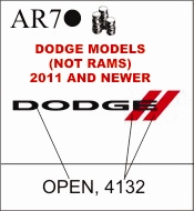 Katzkin Embroidery - Dodge Logo