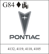 Katzkin Embroidery - Pontiac Logo w/ lettering