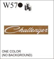 Katzkin Embroidery - Challenger script (one color)
