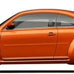 Volkswagen Beetle Painted Body Side Moldings, 2012, 2013, 2014, 2015, 2016, 2017, 2018. 2019