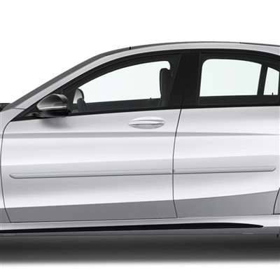 Mercedes C-Class / E-Class Painted Body Side Moldings, 4pc  2015, 2016, 2017, 2018, 2019, 2020, 2021, 2022, 2023