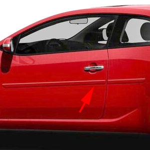 Kia Forte Koup Painted Body Side Moldings, 2010, 2011, 2012, 2013