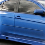 Mitsubishi Lancer Painted Body Side Moldings, 2008, 2009, 2010, 2011, 2012, 2013, 2014, 2015, 2016, 2017