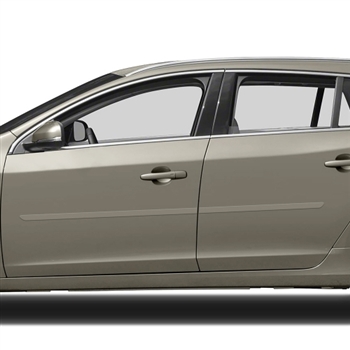 Volvo V60 Painted Body Side Moldings, 2010, 2011, 2012, 2013, 2014, 2015, 2016