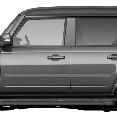 Ford Bronco 4dr Painted Body Side Moldings, 2021, 2022, 2023, 2024