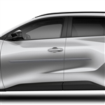 Toyota BZ4X Painted Body Side Moldings (beveled design), 2023, 2024