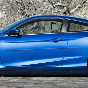 Honda Civic Coupe Painted Body Side Moldings (beveled design), 2016, 2017, 2018, 2019, 2020, 2021