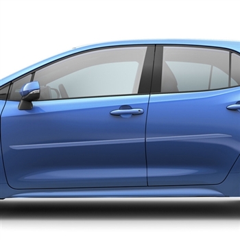 Toyota Corolla Painted Body Side Moldings (beveled design), 2014, 2015, 2016, 2017, 2018, 2019