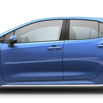 Toyota Corolla Hatchback Painted Body Side Moldings (beveled design), 2019, 2020, 2021, 2022, 2023, 2024