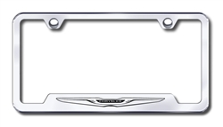 Chrysler Logo Chrome License Plate Frame