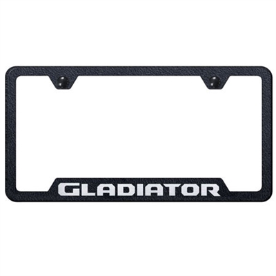 Jeep Gladiator Black License Plate Frame