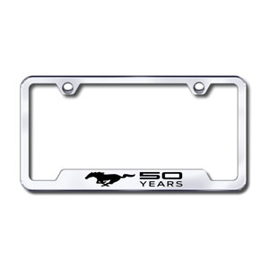 Ford Mustang 50 Year Premium Chrome License Plate Frame