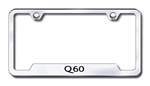 Infiniti Q60 Chrome License Plate Frame