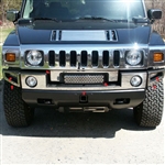 Hummer H2 Chrome Front Bumper Trim Package, 7pc 2003, 2004, 2005, 2006, 2007, 2008, 2009