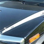 Hummer H2 Chrome Hood Trim, 2pc  2003, 2004, 2005, 2006, 2007, 2008, 2009