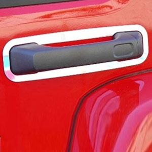 Hummer H3 Chrome Door Handle Surround Accent Trim, 2006, 2007, 2008, 2009