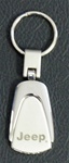 Jeep Stainless Steel Teardrop Keychain