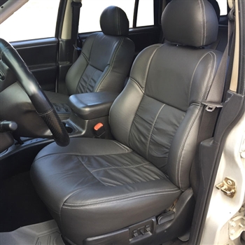 Jeep Grand Cherokee Katzkin Leather Seat Upholstery, 2003, 2004 (LB buckets, factory design)