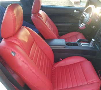 Ford Mustang Coupe Katzkin Leather Seat Upholstery, 2005, 2006, 2007, 2008, 2009 (without front seat SRS airbags)