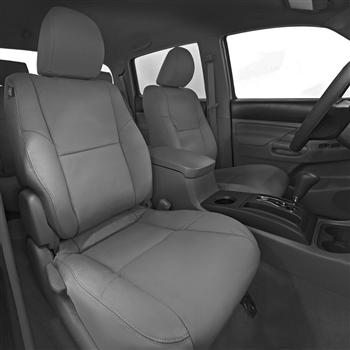 Toyota Tacoma Double Cab Katzkin Leather Seat Upholstery (with fold flat passenger seat), 2005, 2006, 2007, 2008