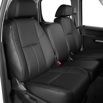 Chevrolet Silverado CREW CAB Katzkin Leather Seat Upholstery, 2008 (3 passenger front seat, with under seat storage)