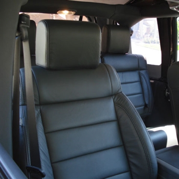 Jeep Wrangler 2 Door Katzkin Leather Seat Upholstery, 2007, 2008, 2009, 2010 (without front seat SRS airbags)