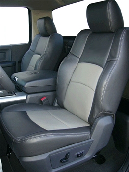 Dodge Ram Crew Cab Katzkin Leather Seat Upholstery, 2009 (2 passenger sport buckets, without front seat SRS airbags, split rear)